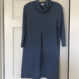 Tyler boe blue/black herringbone dress